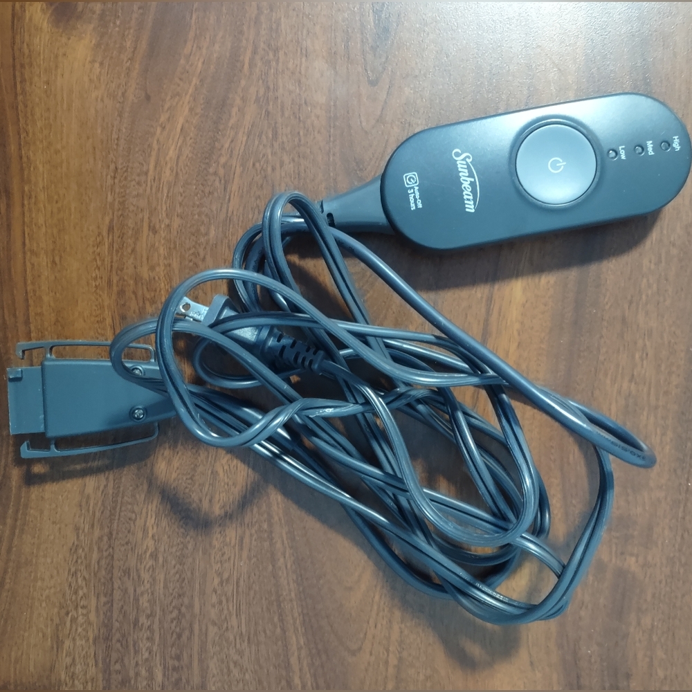 Sunbeam Electric Blanket Remote Control Style AA85 3-Prong High Med Low 3 Hour